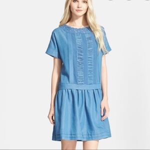 Kate Spade New York Drop Waist Chambray Dress